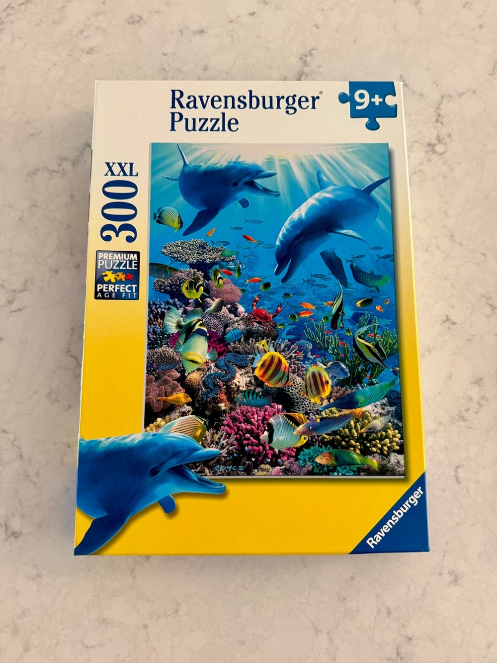 Ravensburger Vibrant Blue Dolphin & Colorful Coral Reef 300-piece Puzzle